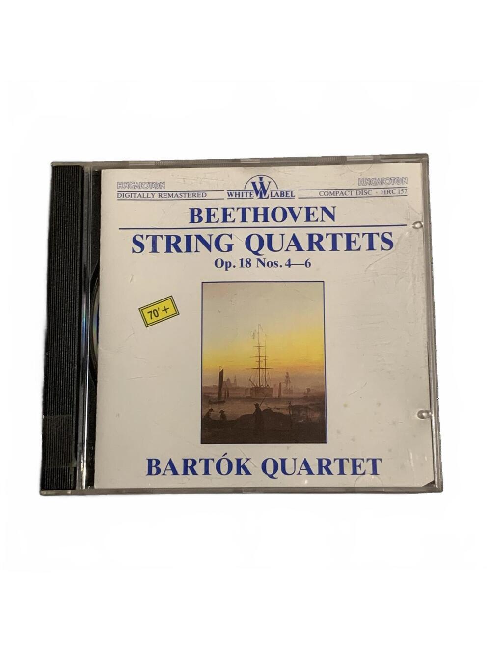 Beethoven String Quartets Op. 18 Nos. 4-6 Bartok Quartet CD 1990